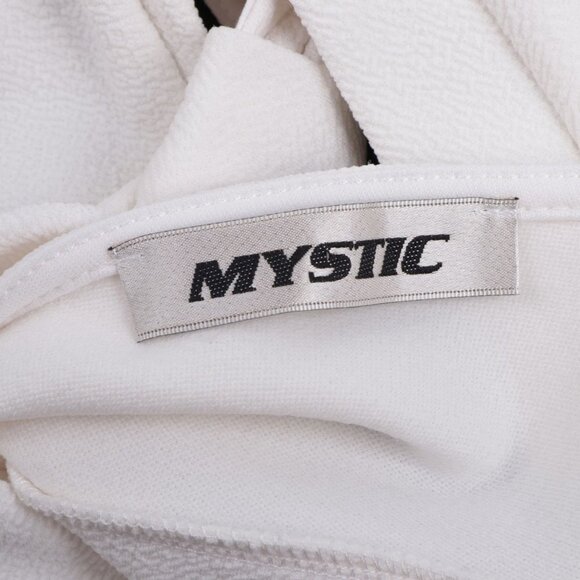 MYSTIC Open Back Dress Two Tone Knee Length Stretch Lightweight Black White - Picture 7 of 9